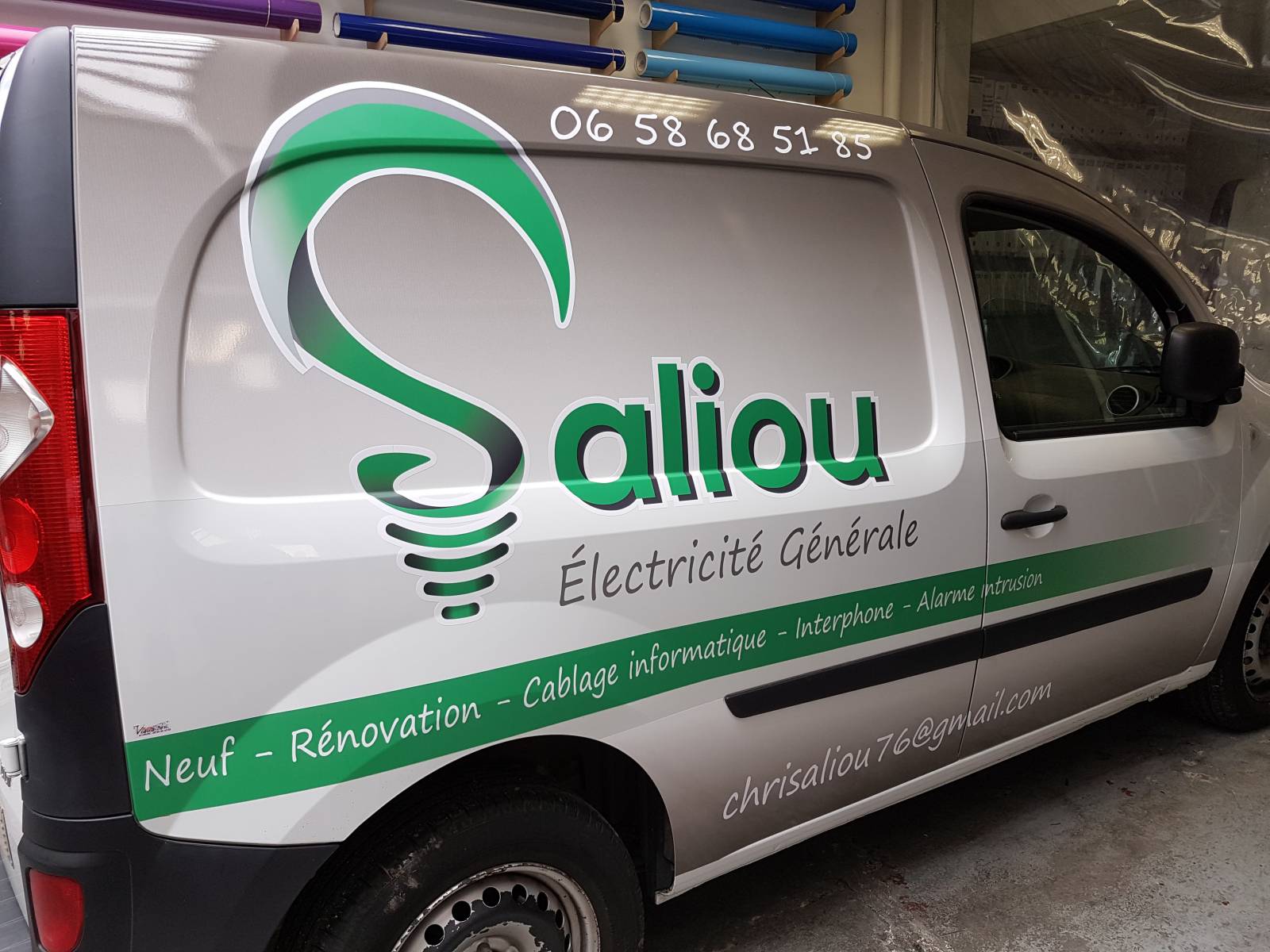 Covering d'un véhicule professionnel Le Havre