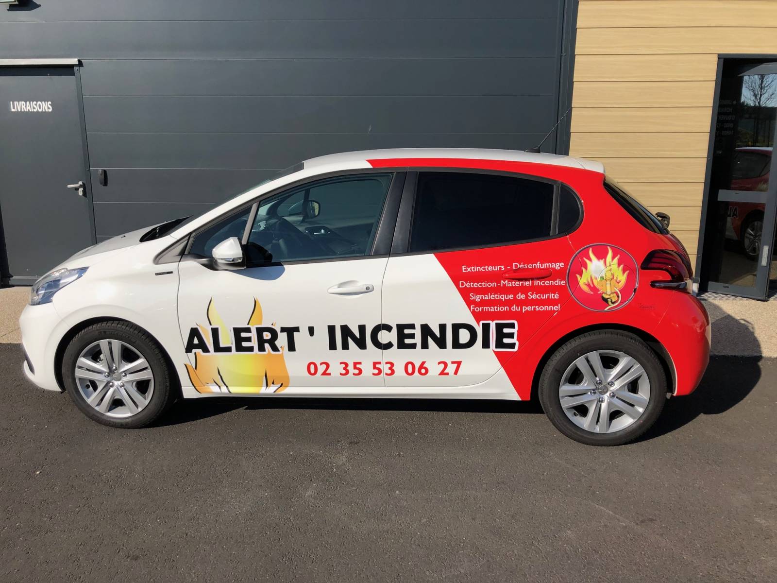 Flocage de véhicules professionnels sur Epouville